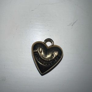 JUICY COUTURE GOLD HEART LOGO CHARM